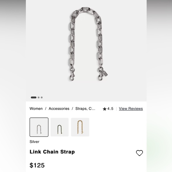 Brand New Coach Silver Chain - Picture 8 of 8